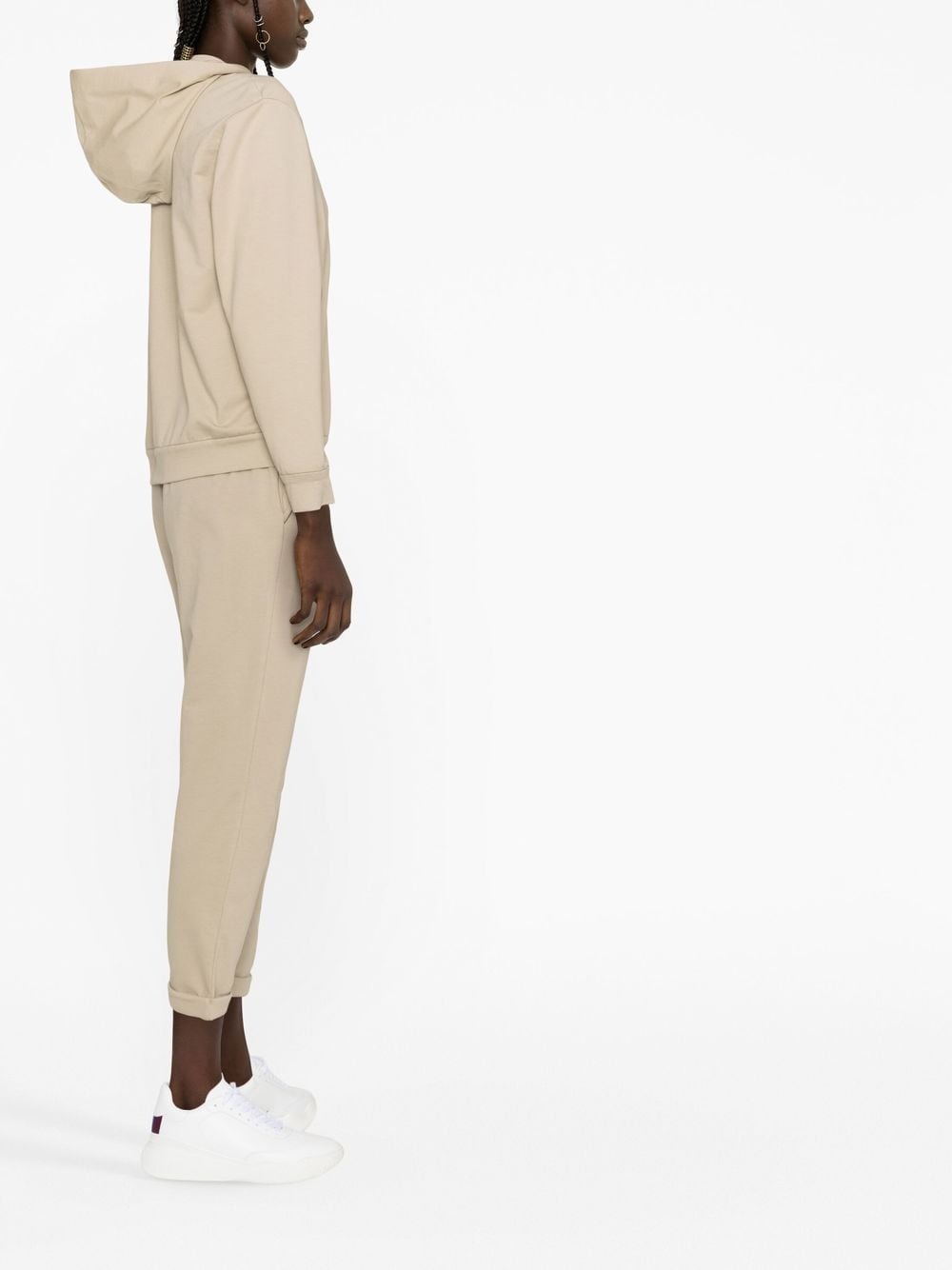 Monili chain zipped hoodie - 3