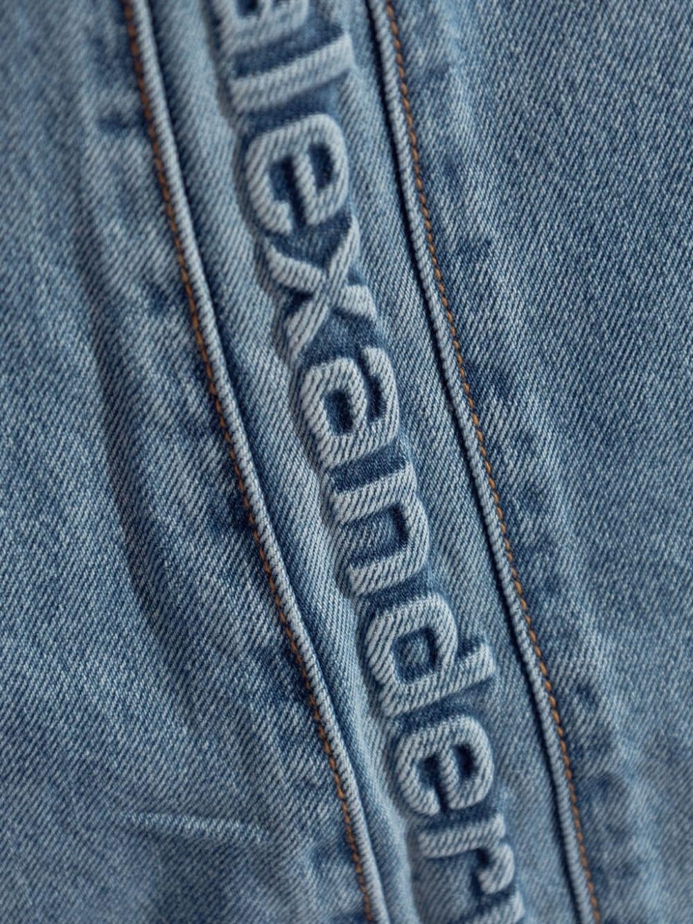 logo-embossed boyfriend jeans - 5