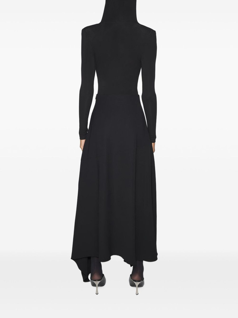 MUGLER hooded asymmetric bodysuit outlook