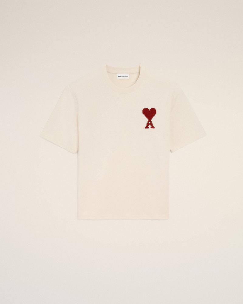 WHITE COTTON AMI DE COEUR T-SHIRT 1