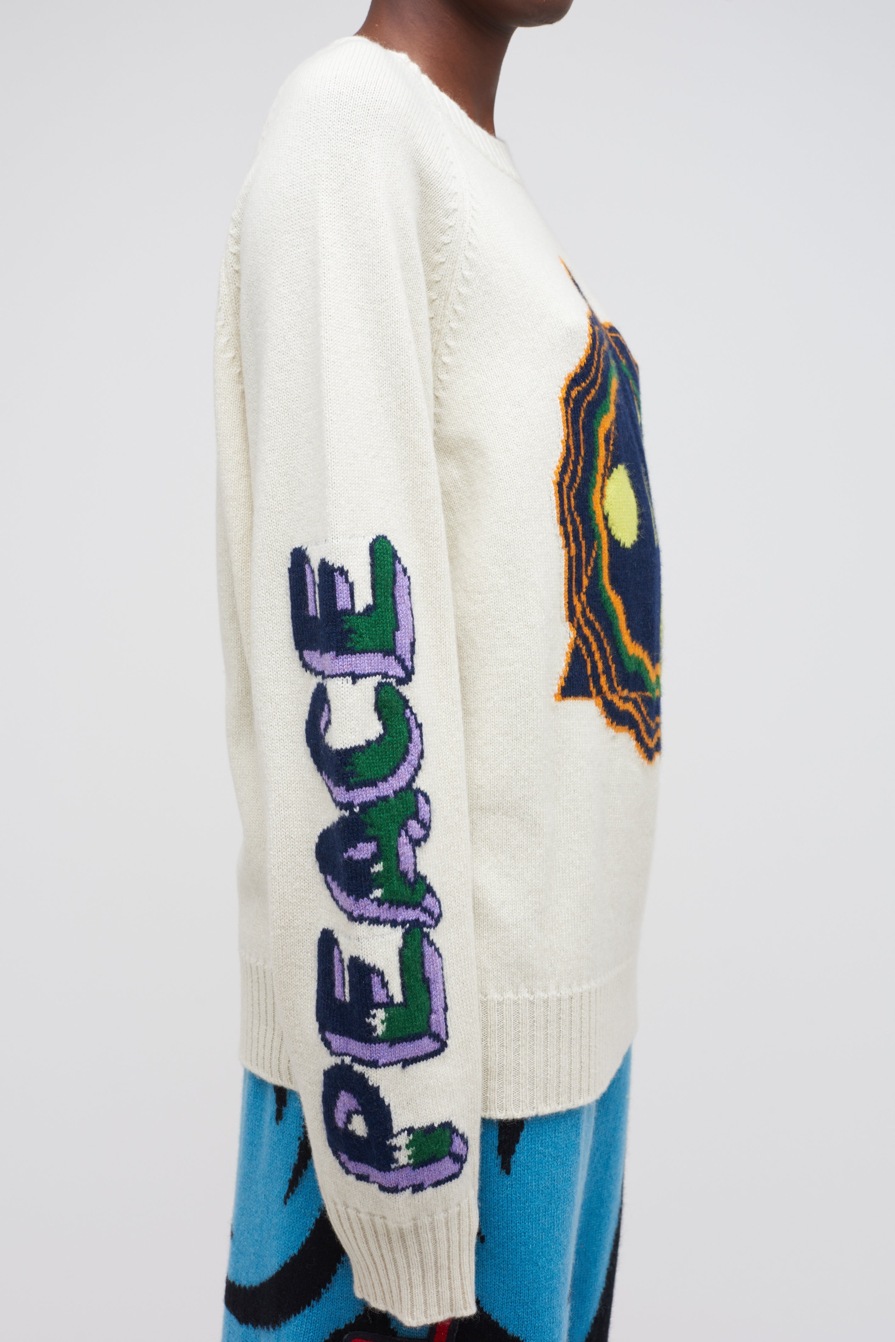 PEACE AND UNITY CASHMERE RAGLAN - 5