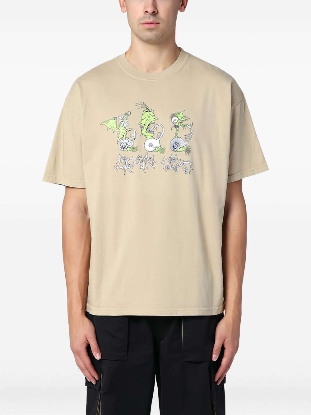 graphic-print crew-neck T-shirt - 3