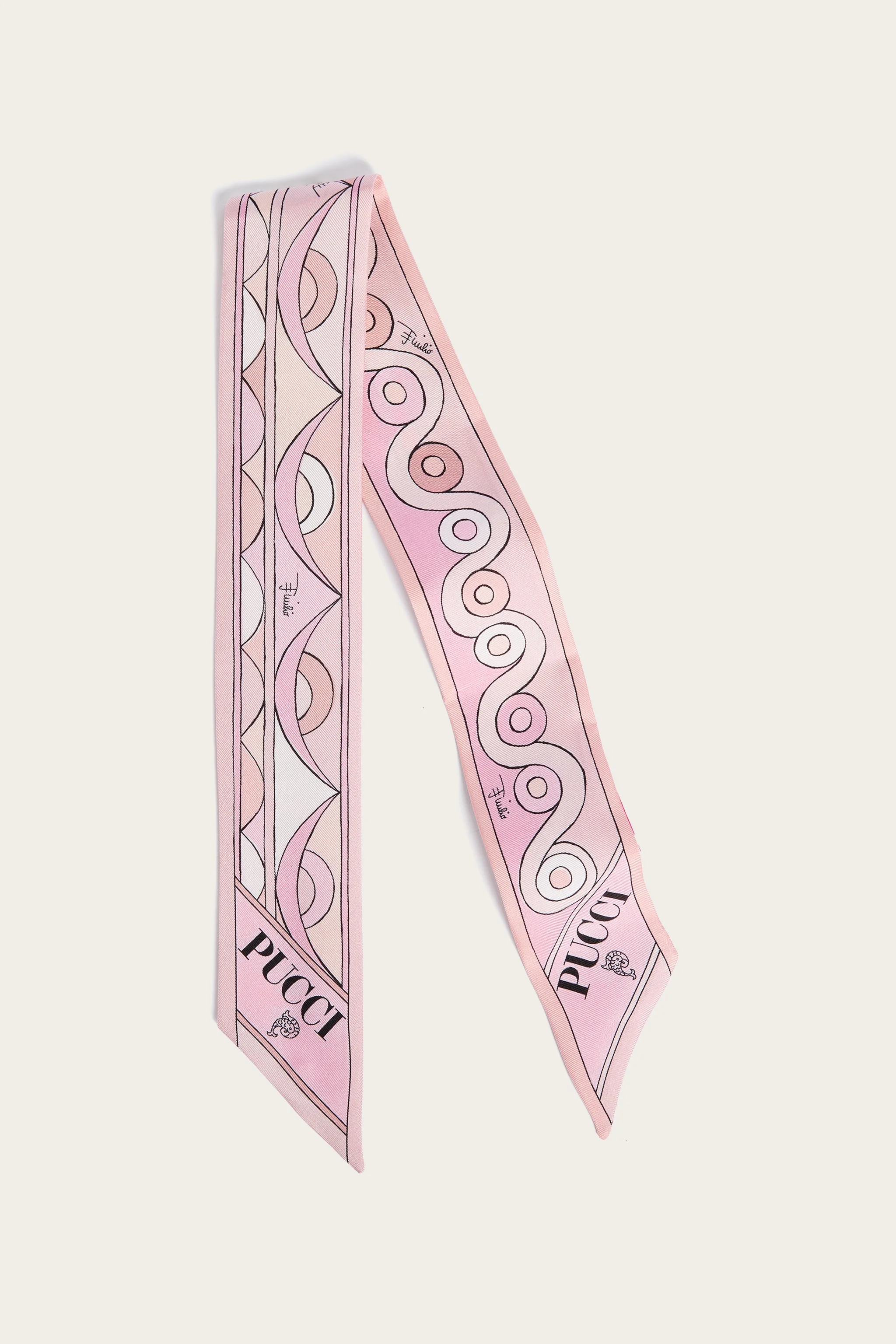 IRIDE PRINT SILK TWILL SCARF - 1