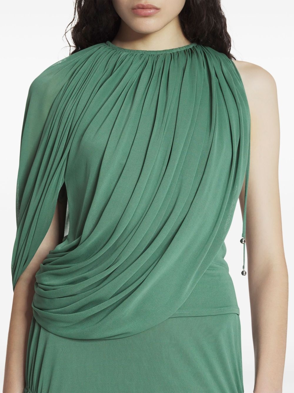 draped jersey top - 5