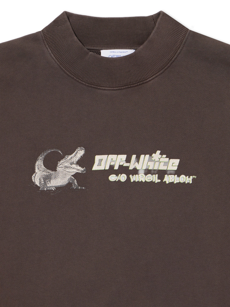 Wht Croco Sweatshirt 3