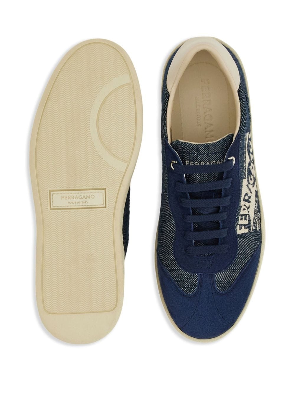 logo-print low-top sneakers - 5