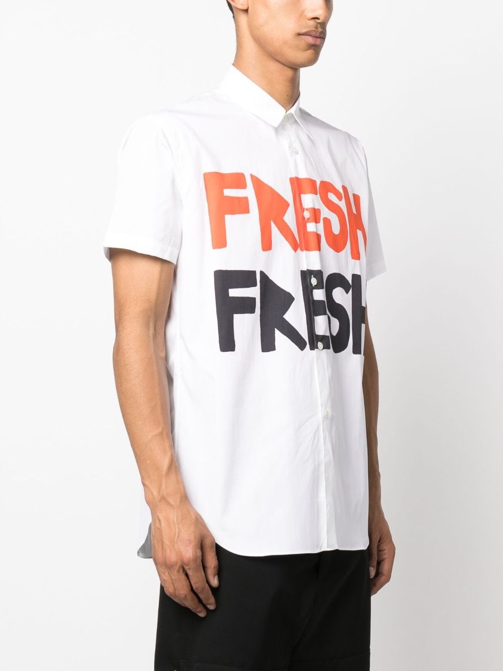 graphic-print cotton shirt - 3