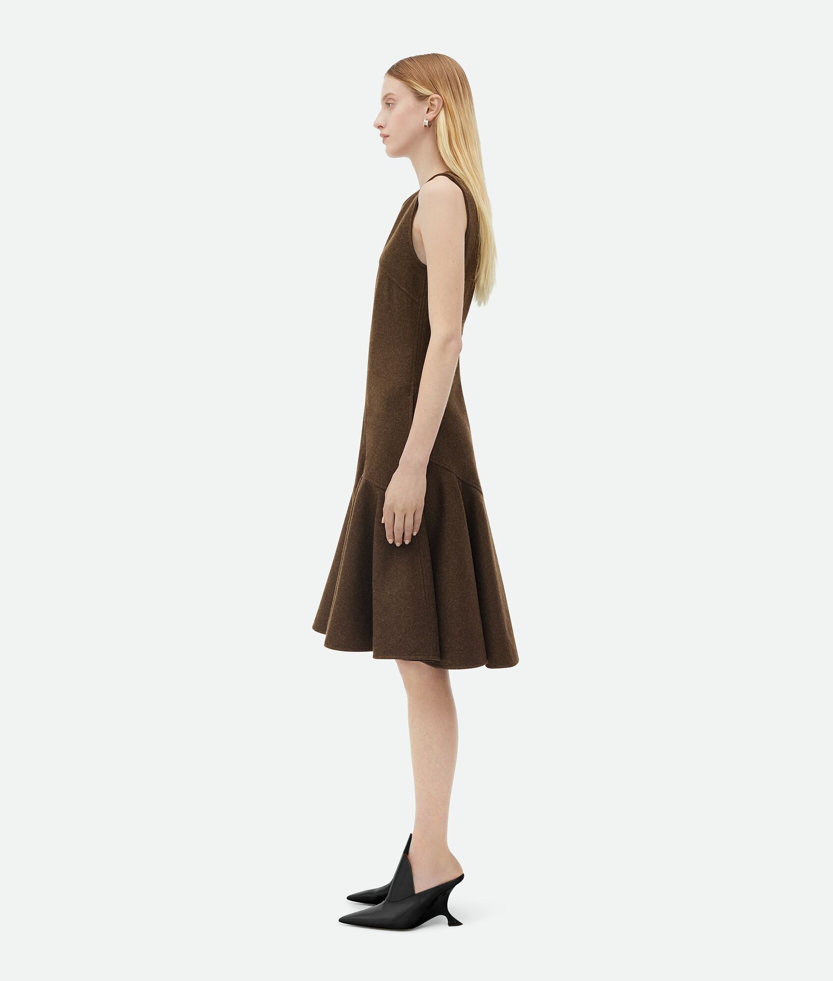 Wool Flannel Midi Dress - 2