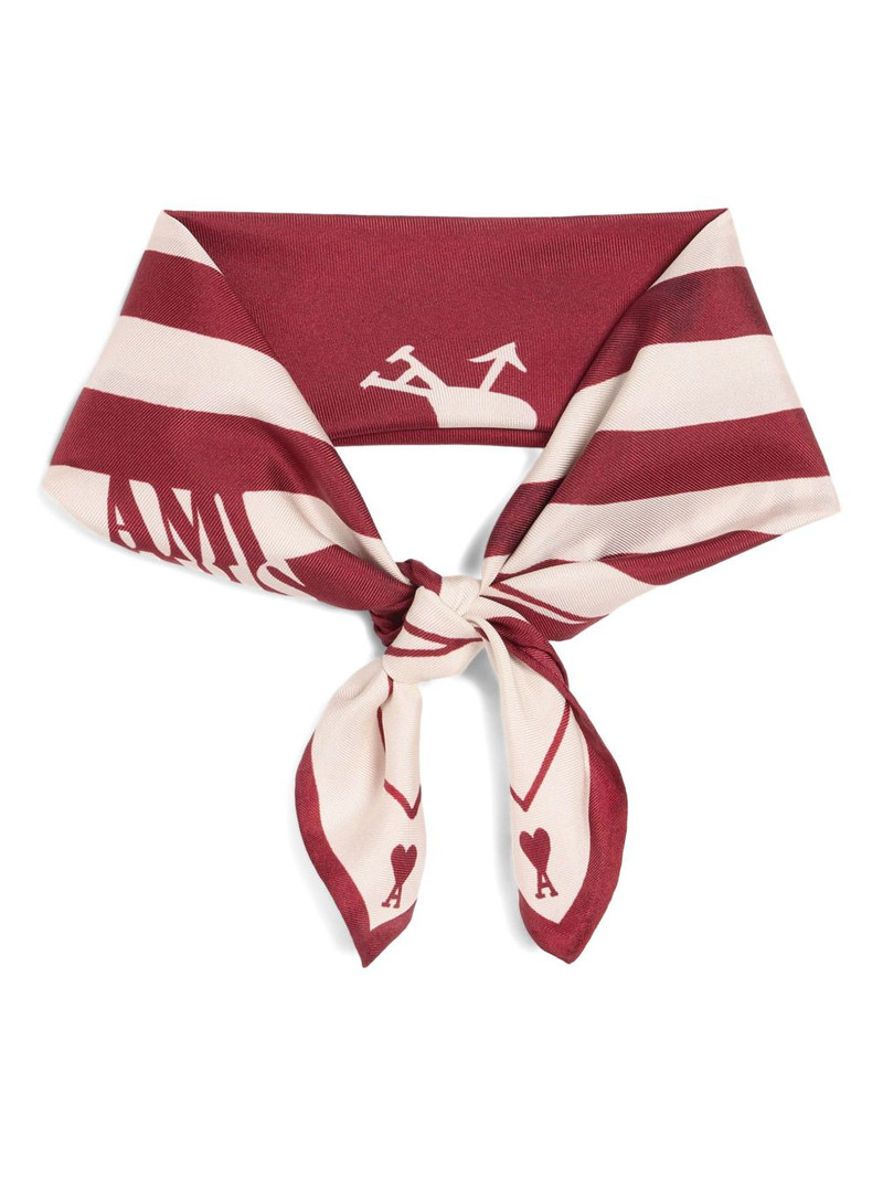 AMI Paris printed place des victoires scarf outlook