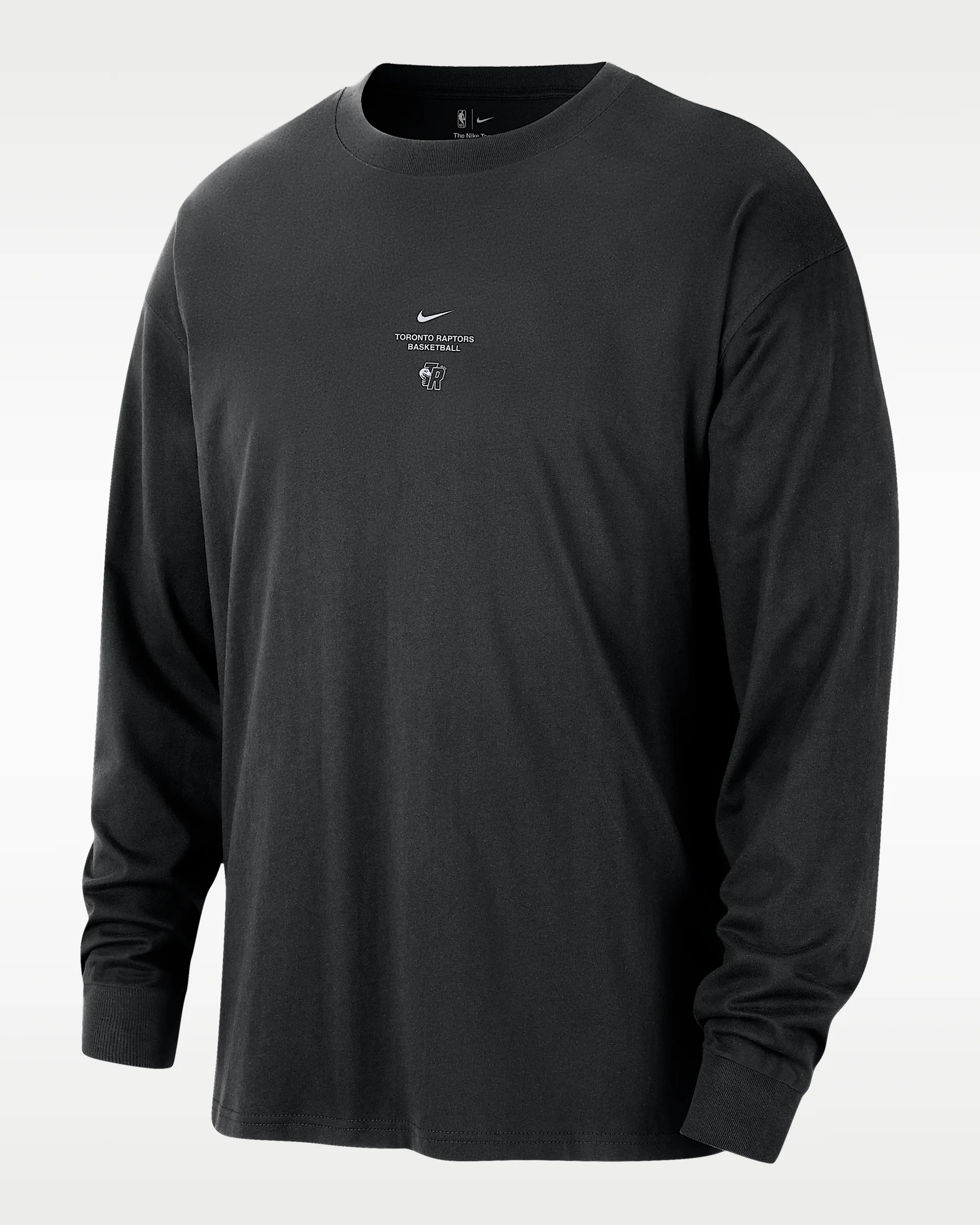 Toronto Raptors Standard Issue Nike Men's Dri-FIT Long-Sleeve Basketball Top - 1