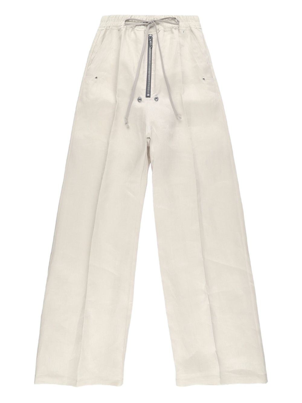 drawstring zip-fly trousers - 1