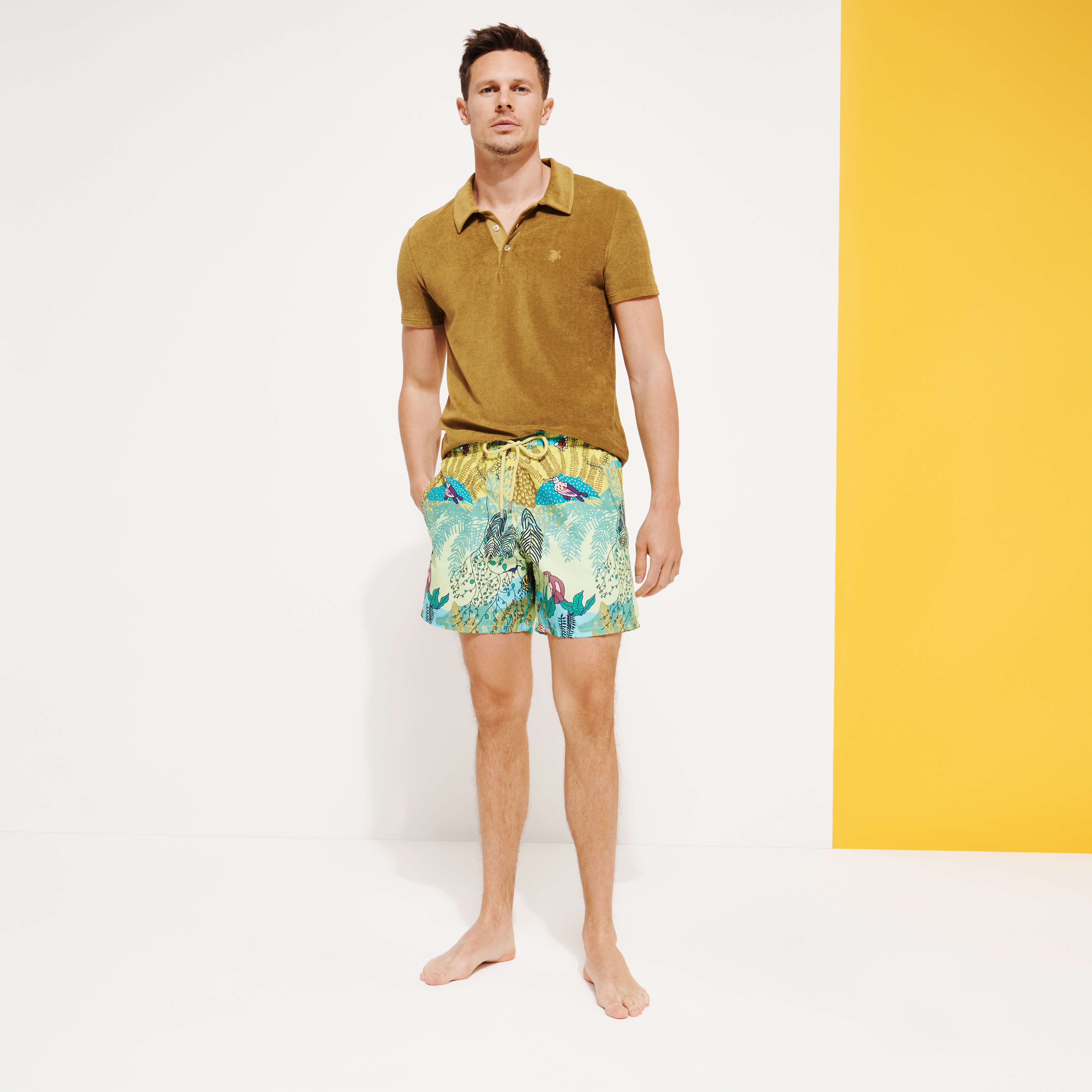Men Jacquard Polo Solid - 6