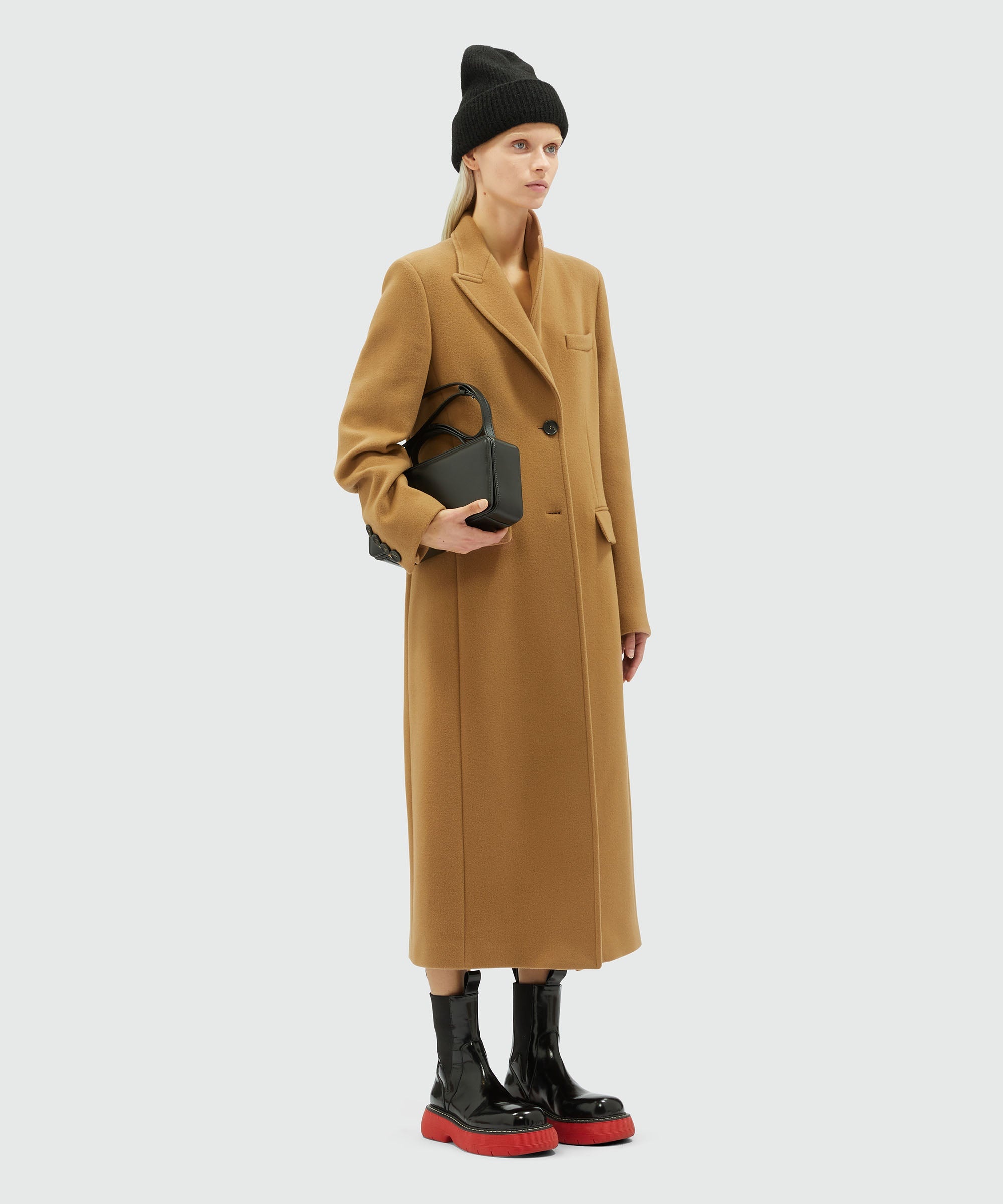 Virgin camel hair wool long coat - 4