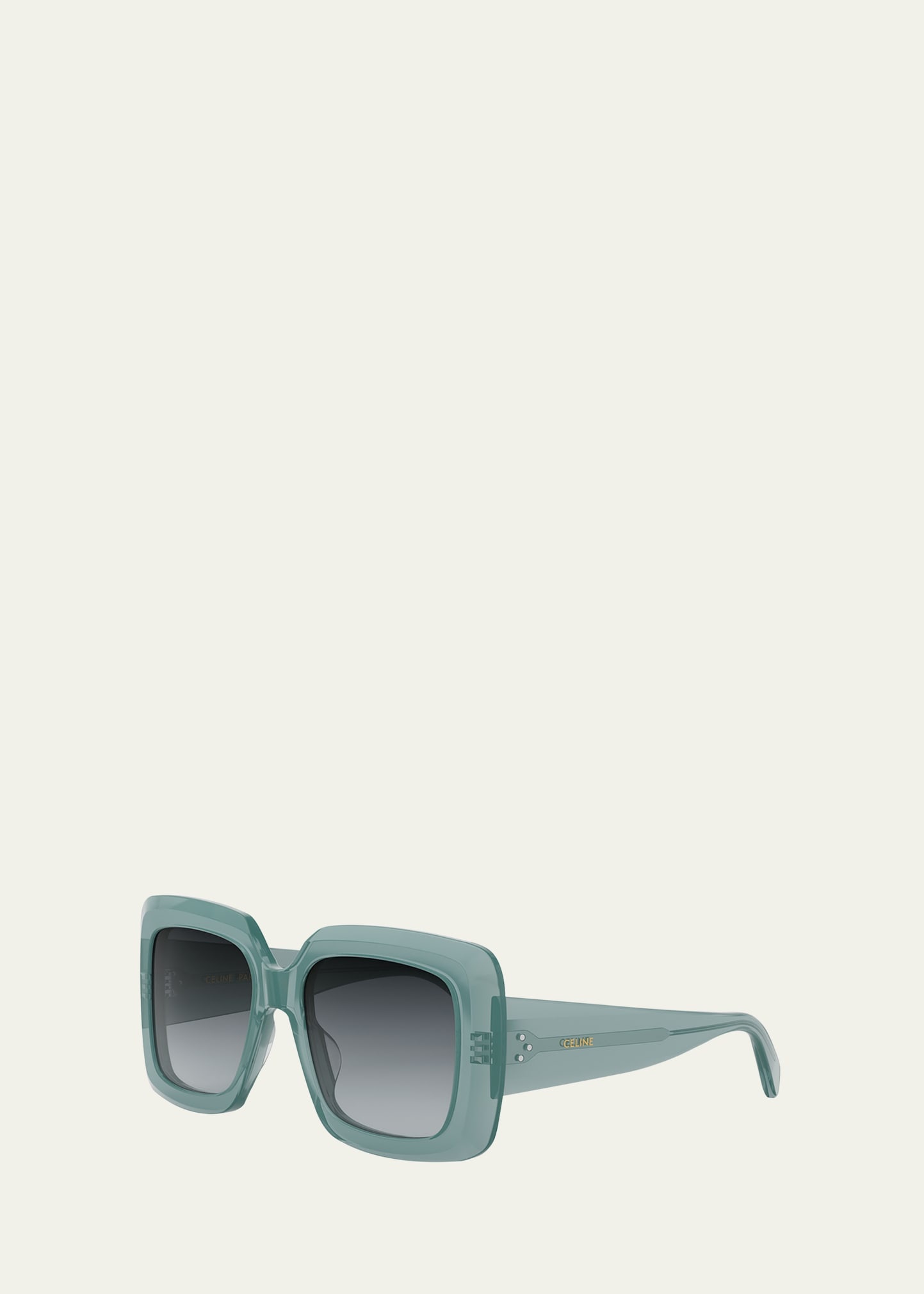 Bold 3 Dots Acetate Square Sunglasses - 2