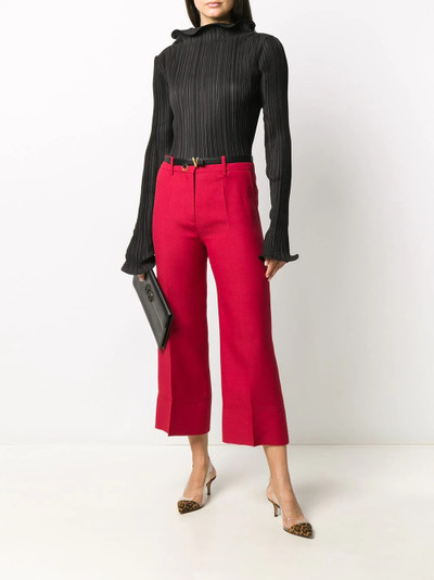 Valentino cropped virgin wool trousers outlook