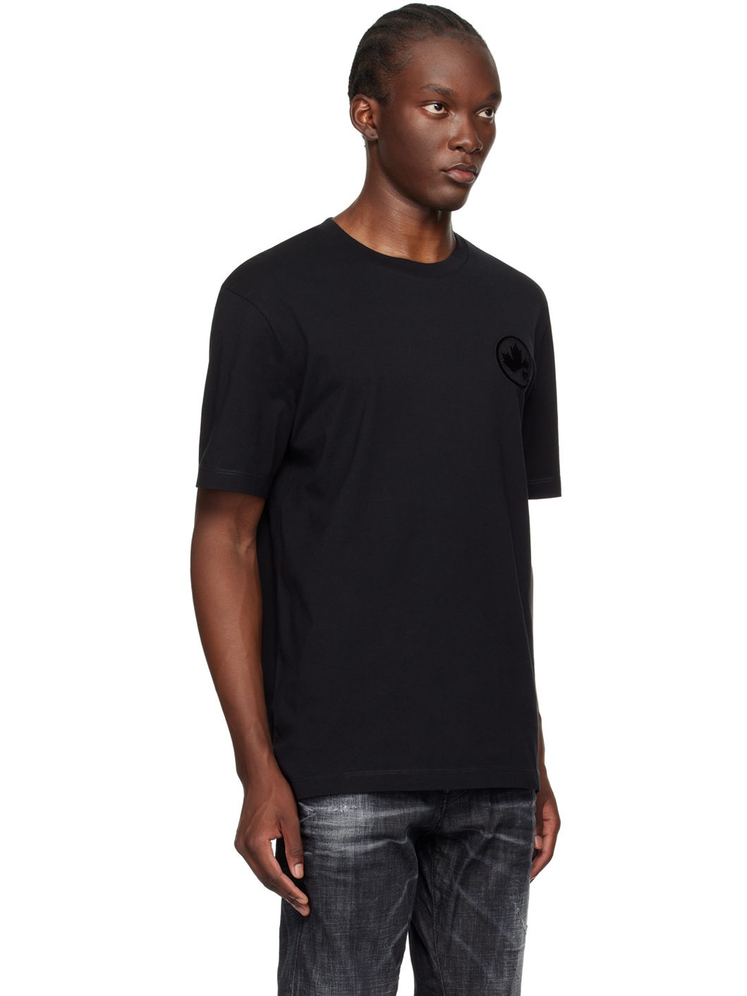 Black Regular Fit T-Shirt - 2