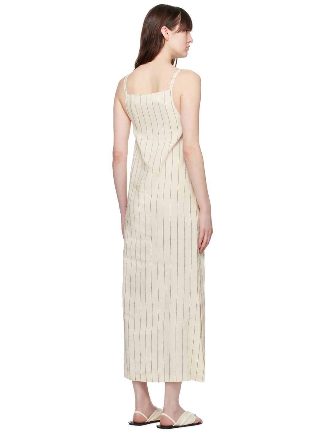 Beige & Black Etta Midi Dress - 3