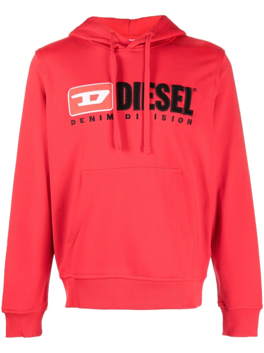 logo-patch cotton-blend hoodie - 1