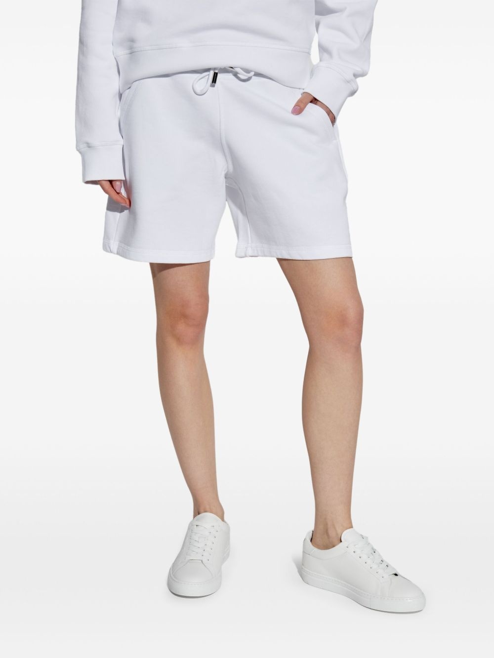 printed track shorts - 3