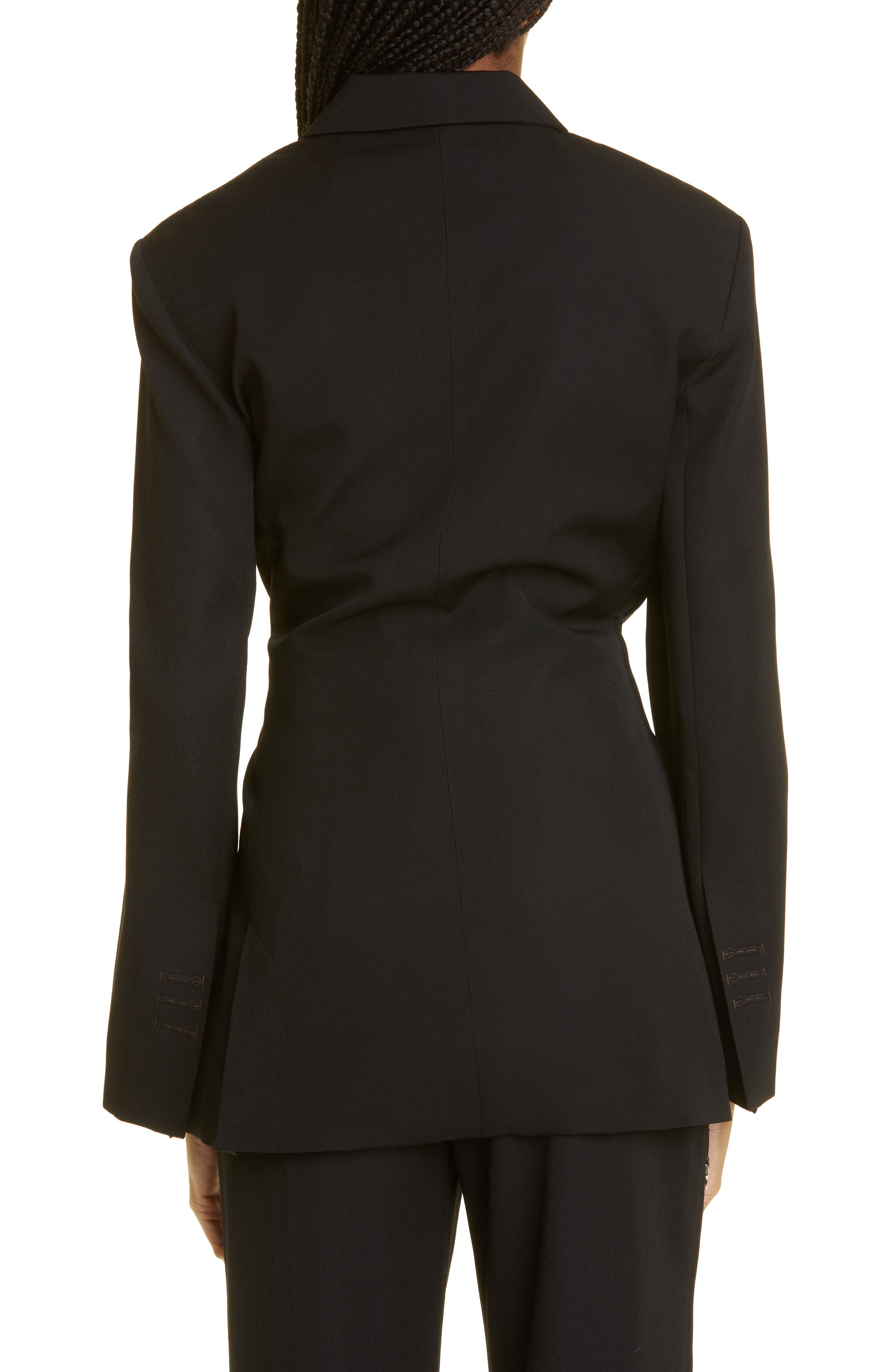Tibau Cross Button Virgin Wool Jacket - 3