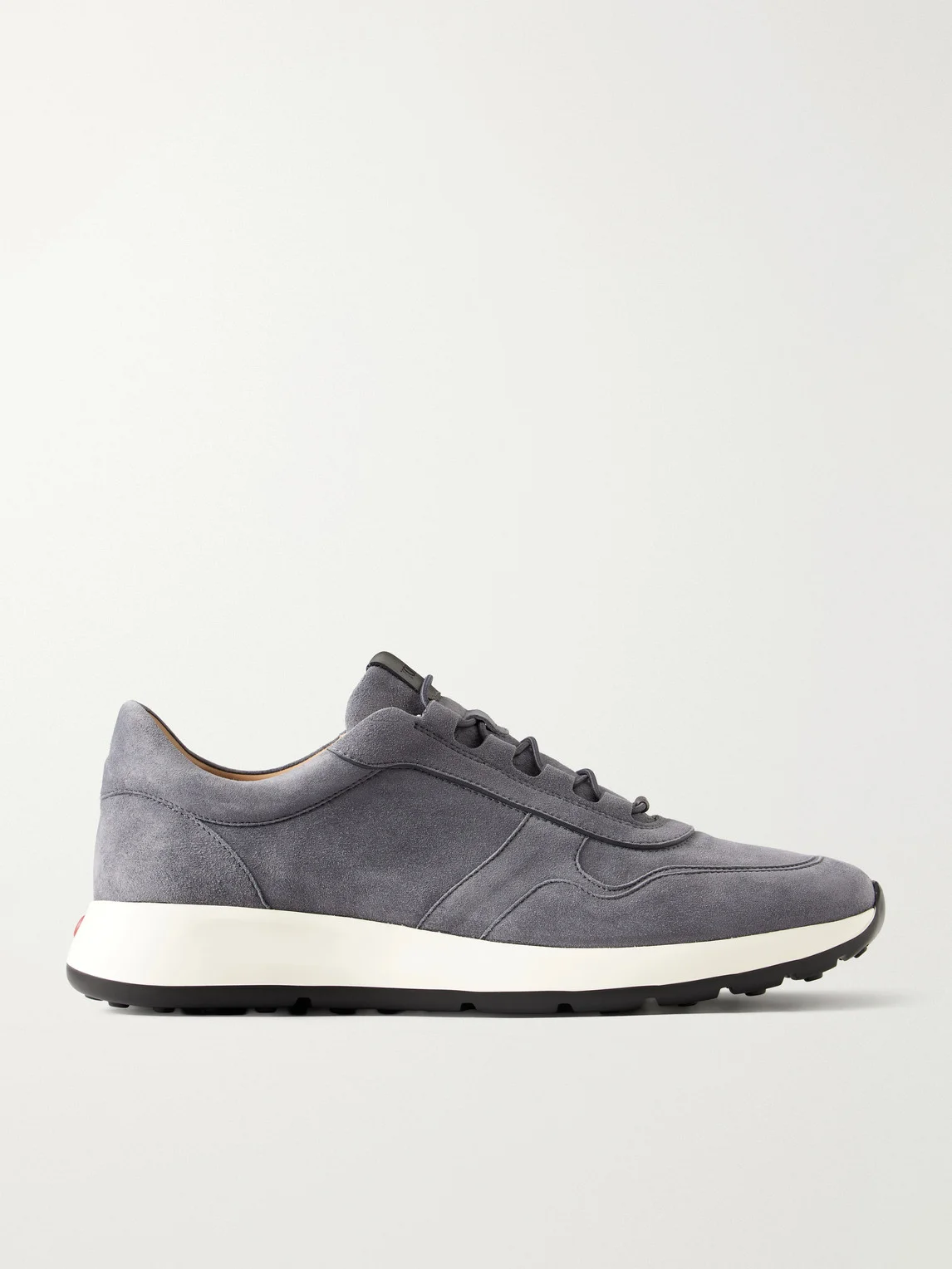 Paneled Suede Sneakers - 1