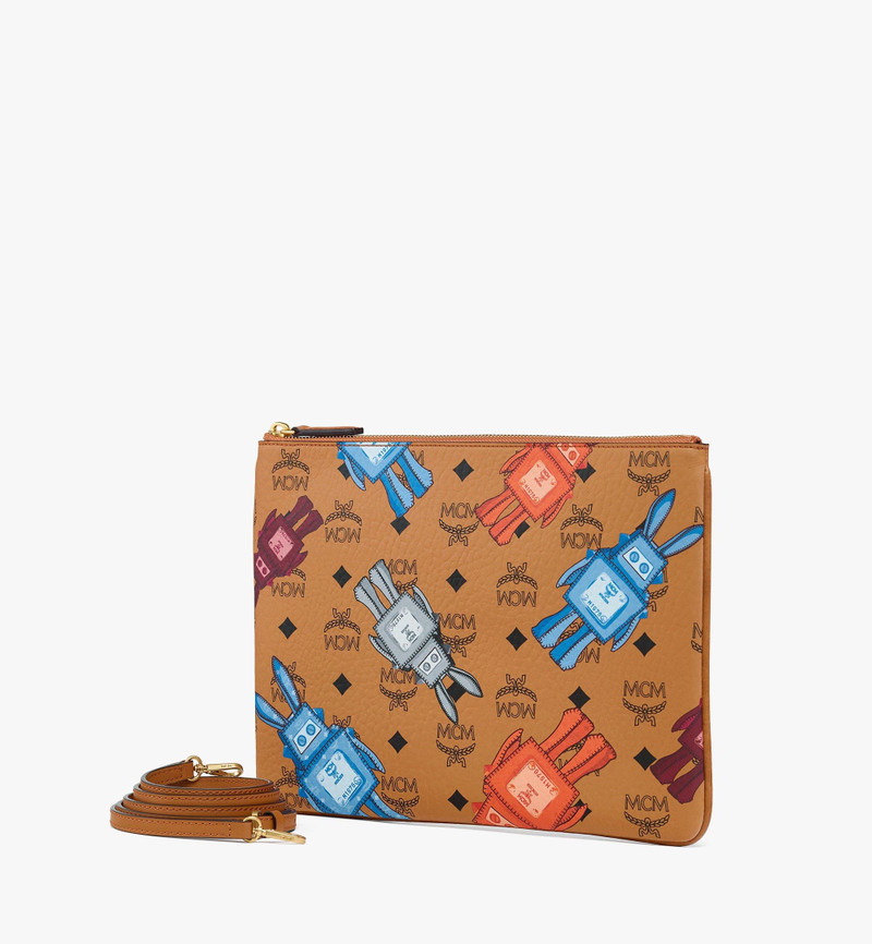 MCM Aren Crossbody Pouch in Rabot Visetos outlook