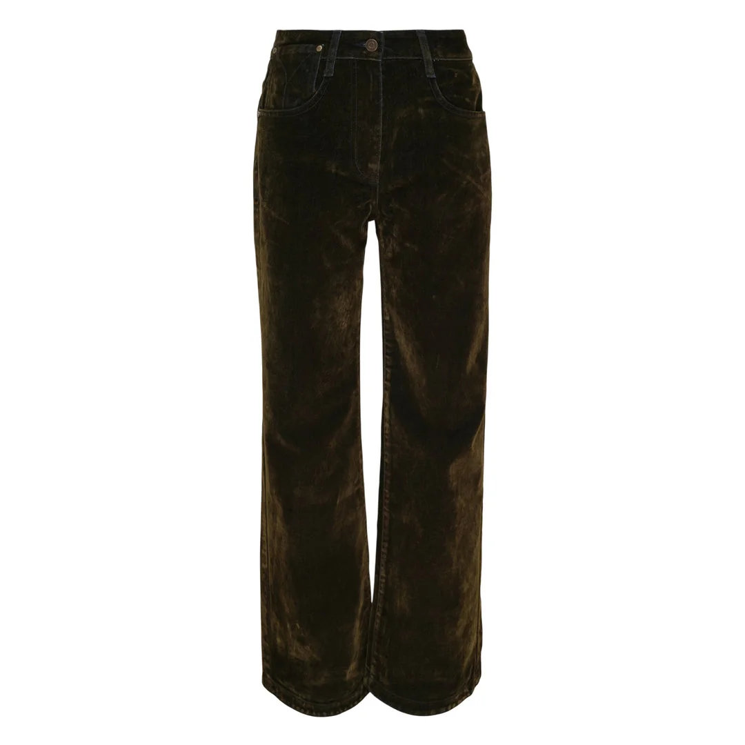 Velvet Curved Jeans - 1