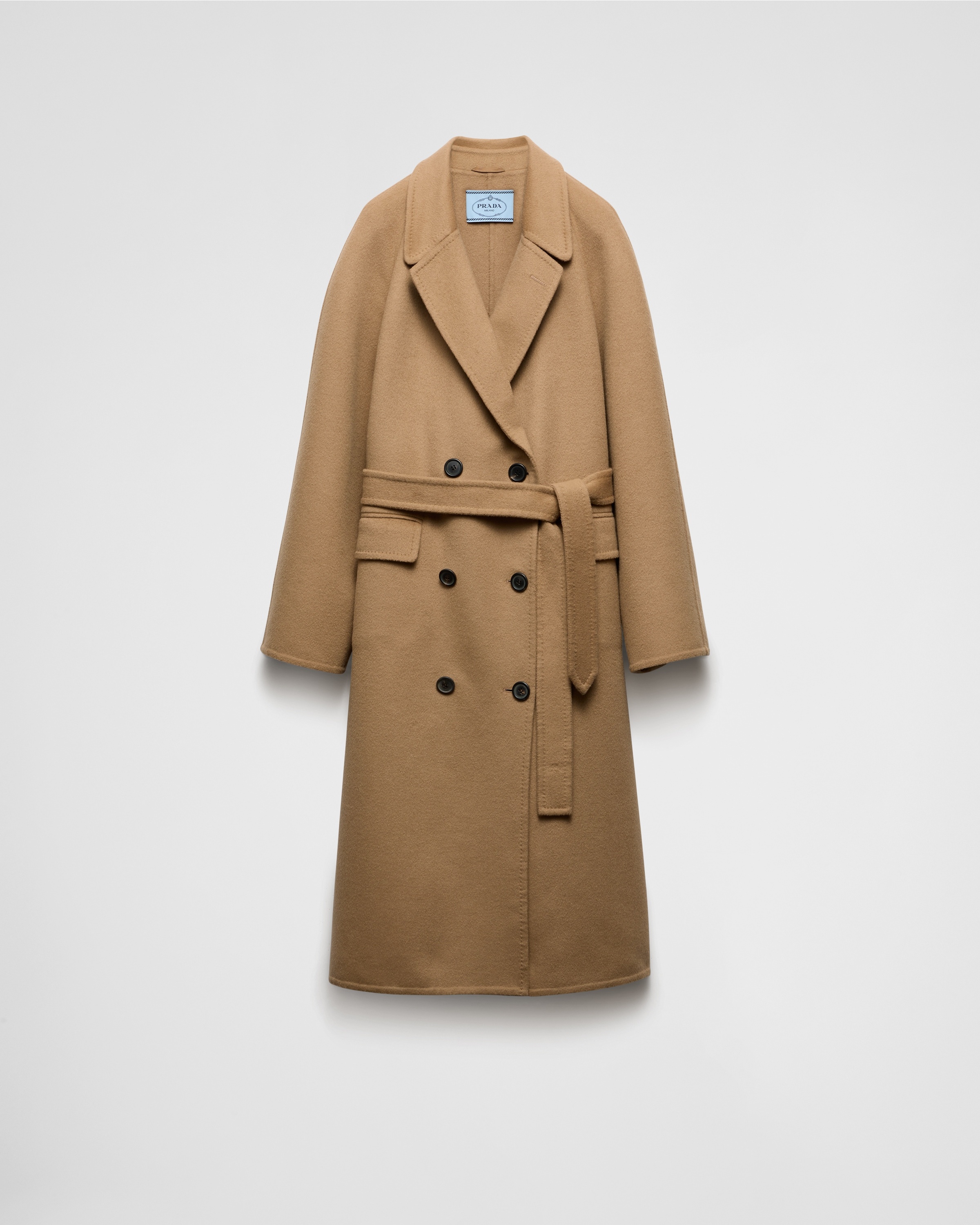 Double-breasted cashgora coat - 1