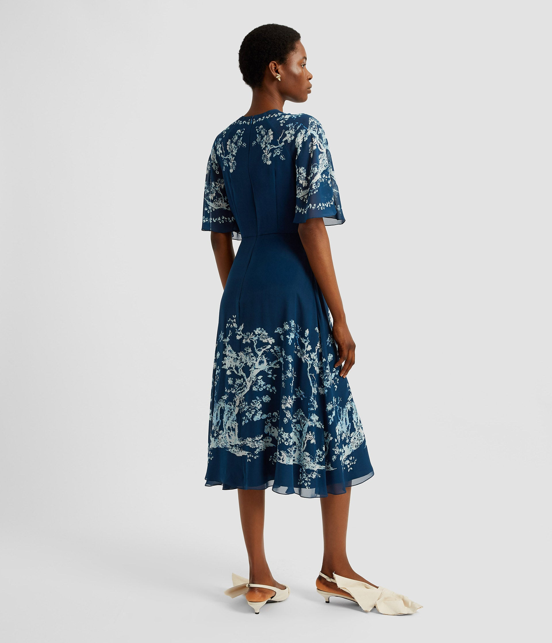 SHORT SLEEVE MIDI DRESS - 3