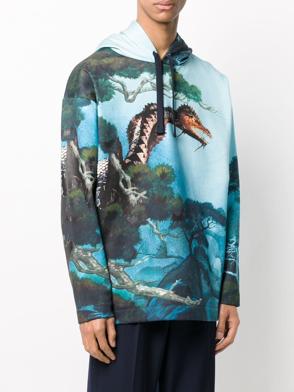 Dragons Garden relaxed-fit hoodie - 3