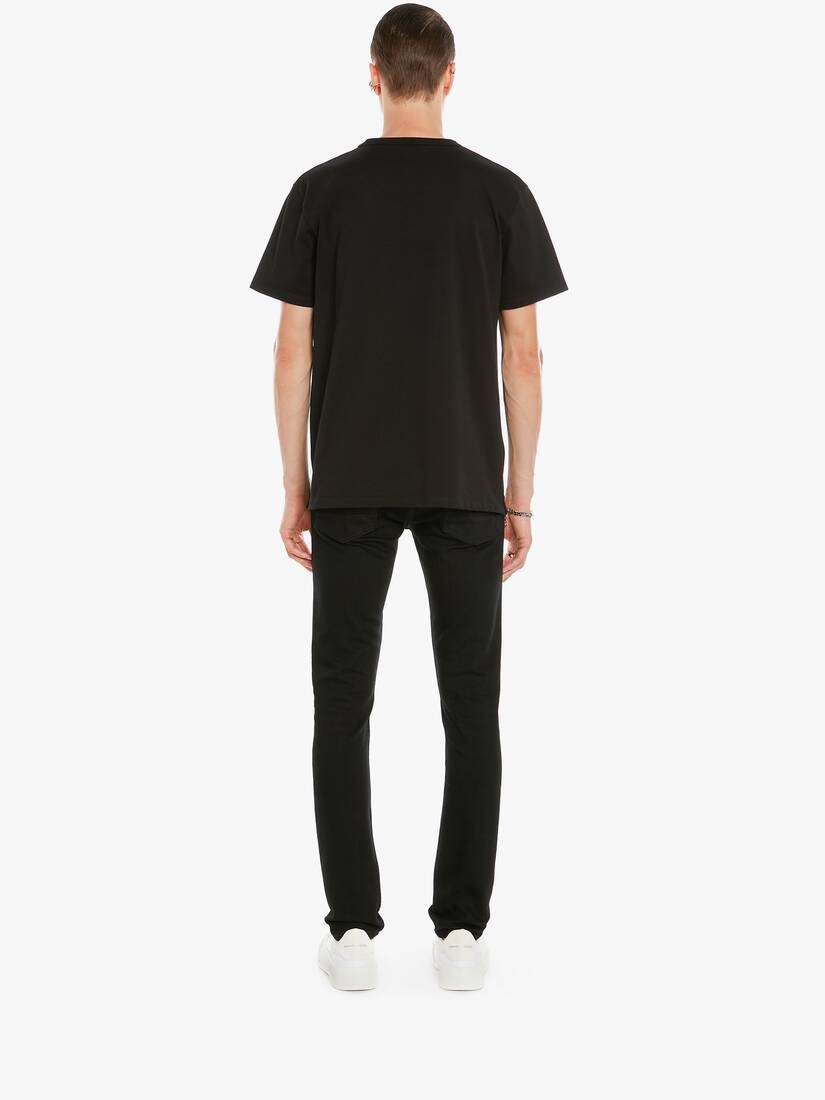 Skull T-shirt in Black - 4