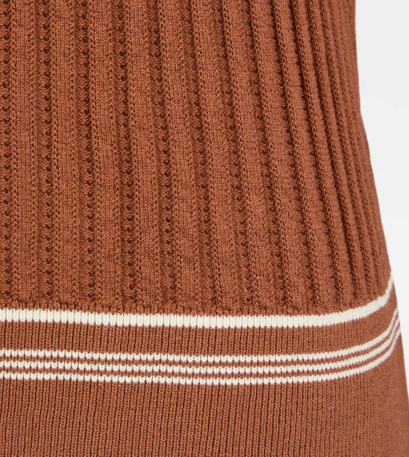 CARDIGAN IN COTTON - ORANGE 7