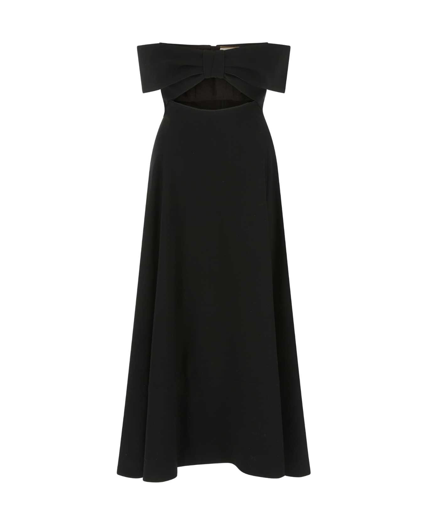 Black Crepe Dress - 1