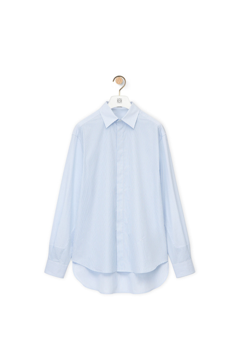 Trompe l'oeil stripe shirt in cotton 1