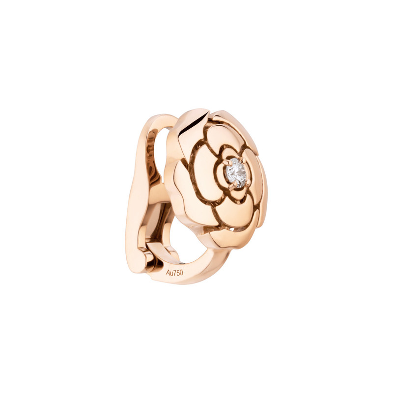 CHANEL Extrait de Camélia earrings outlook