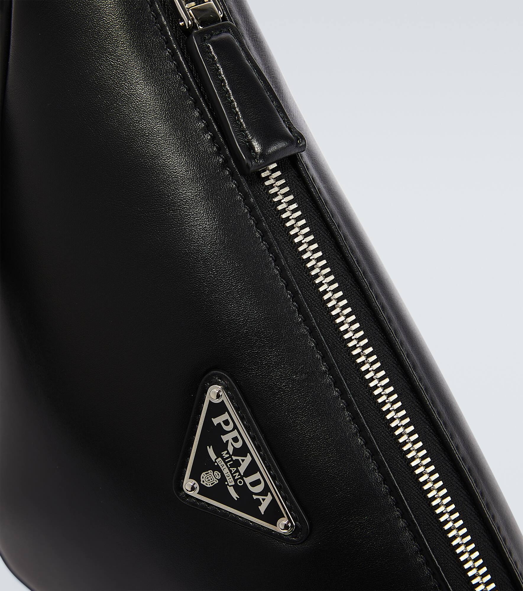 Triangle leather shoulder bag - 6