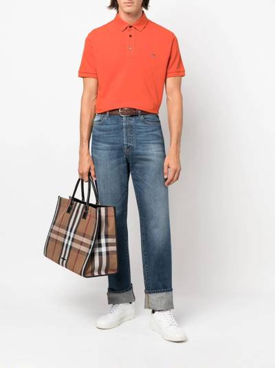 Etro embroidered-logo short-sleeve polo shirt outlook