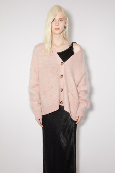Acne Studios Wool mohair cardigan - Faded pink outlook