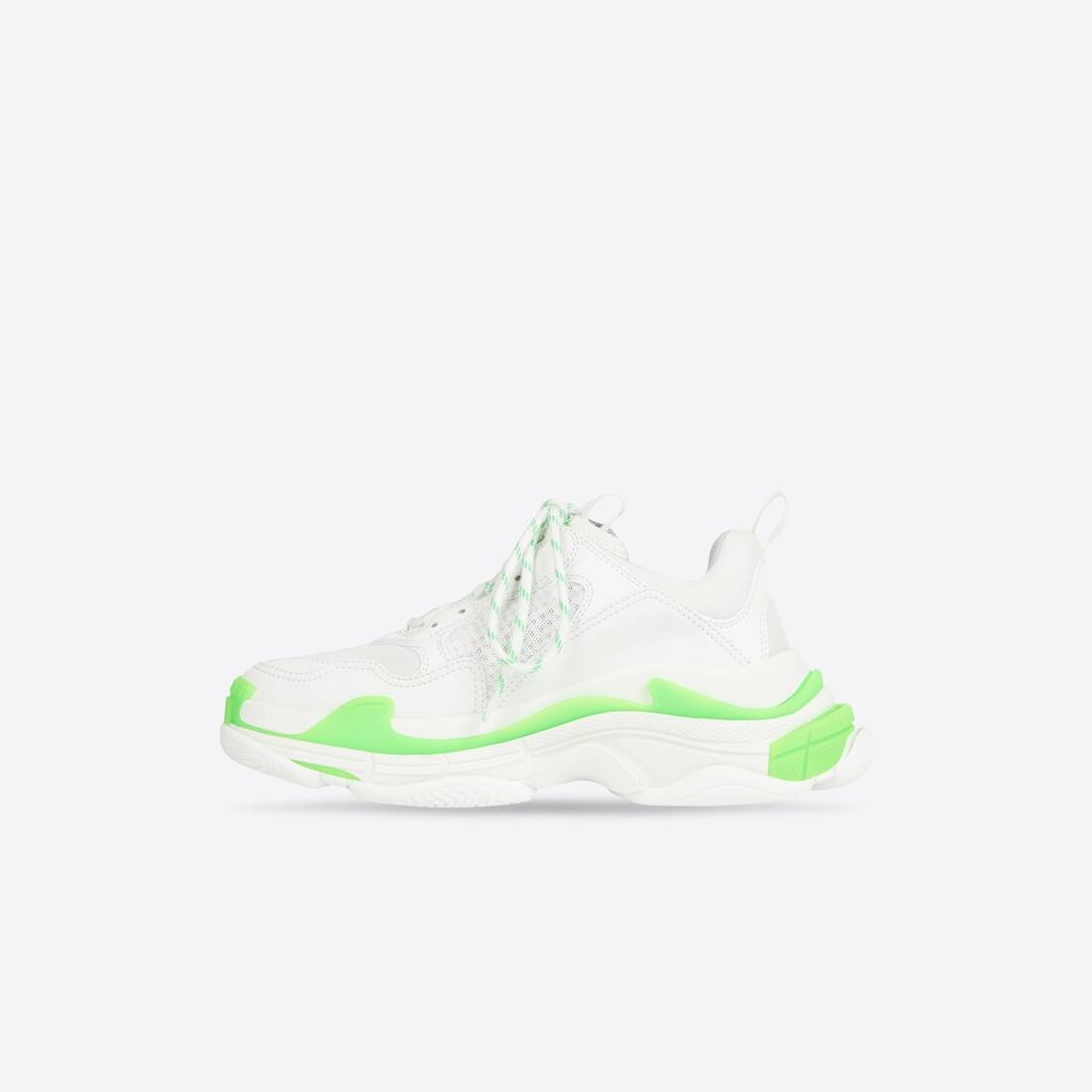 Men's Triple S Sneaker in Fluo Green/white - 4