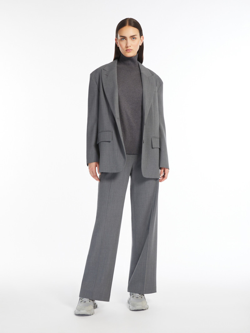 WEEKEND Max Mara QUADRO Oversized wool-blend gabardine blazer outlook