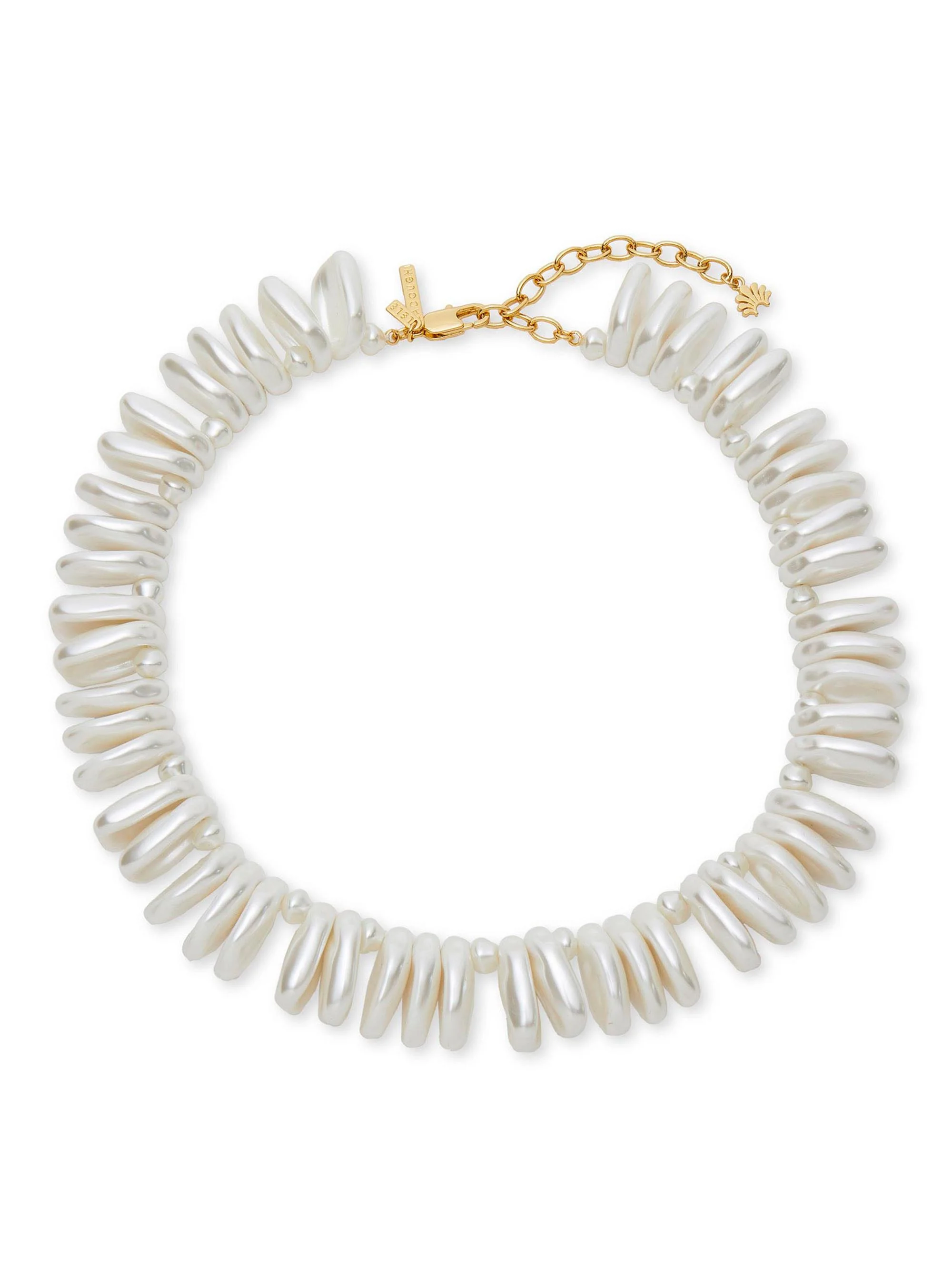 Women's Corfu Imitation Pearl Collar Necklace - Pearl - 1