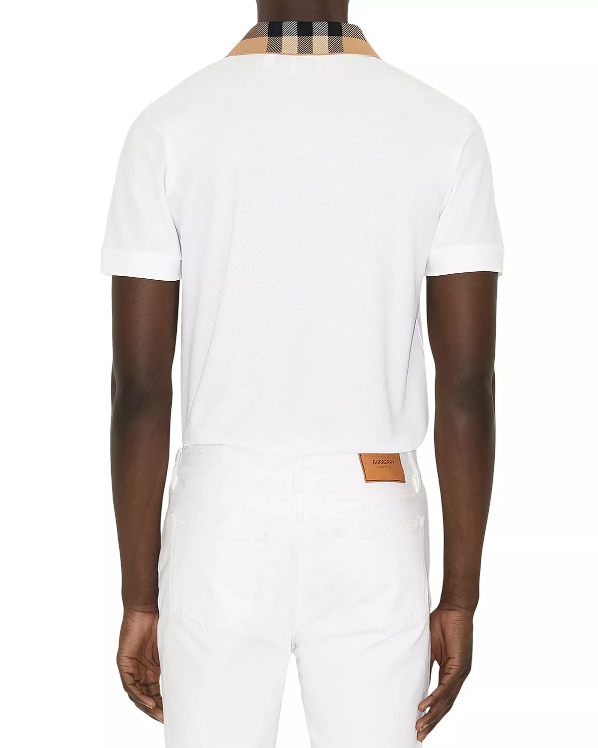 Cody Cotton Piqué Check Collar Slim Fit Polo Shirt - 5