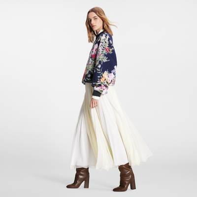 Louis Vuitton Fluid Silk Chiffon Midi Skirt outlook