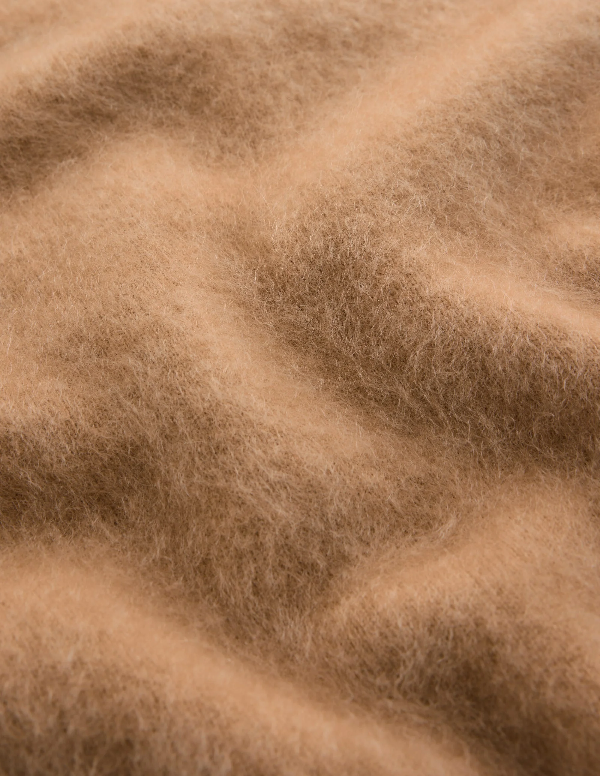 Kat Brushed Cashmere Sweater-Camel Melange - 1