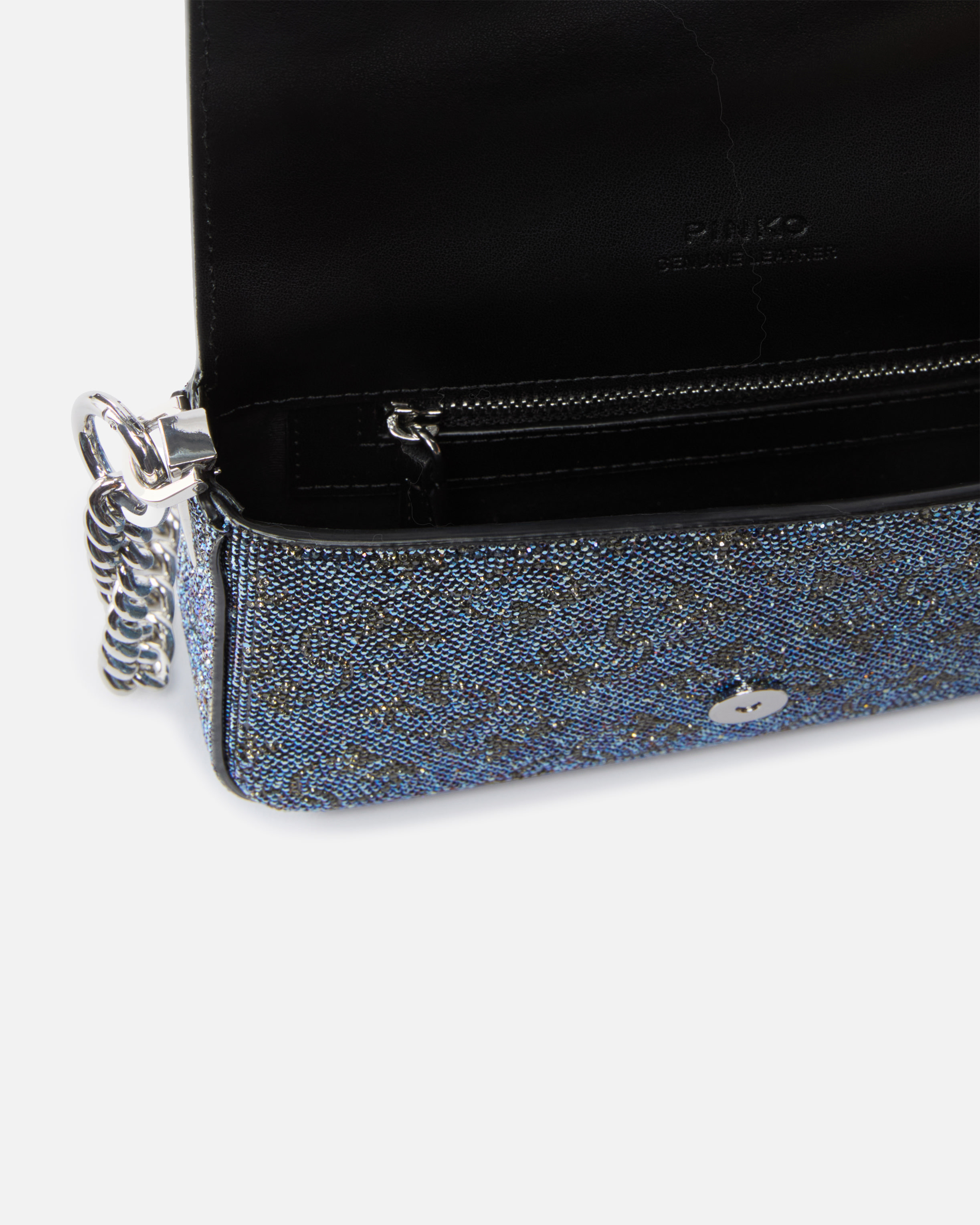 BABY SHOULDER BAG WITH RHINESTONE MONOGRAM - 4