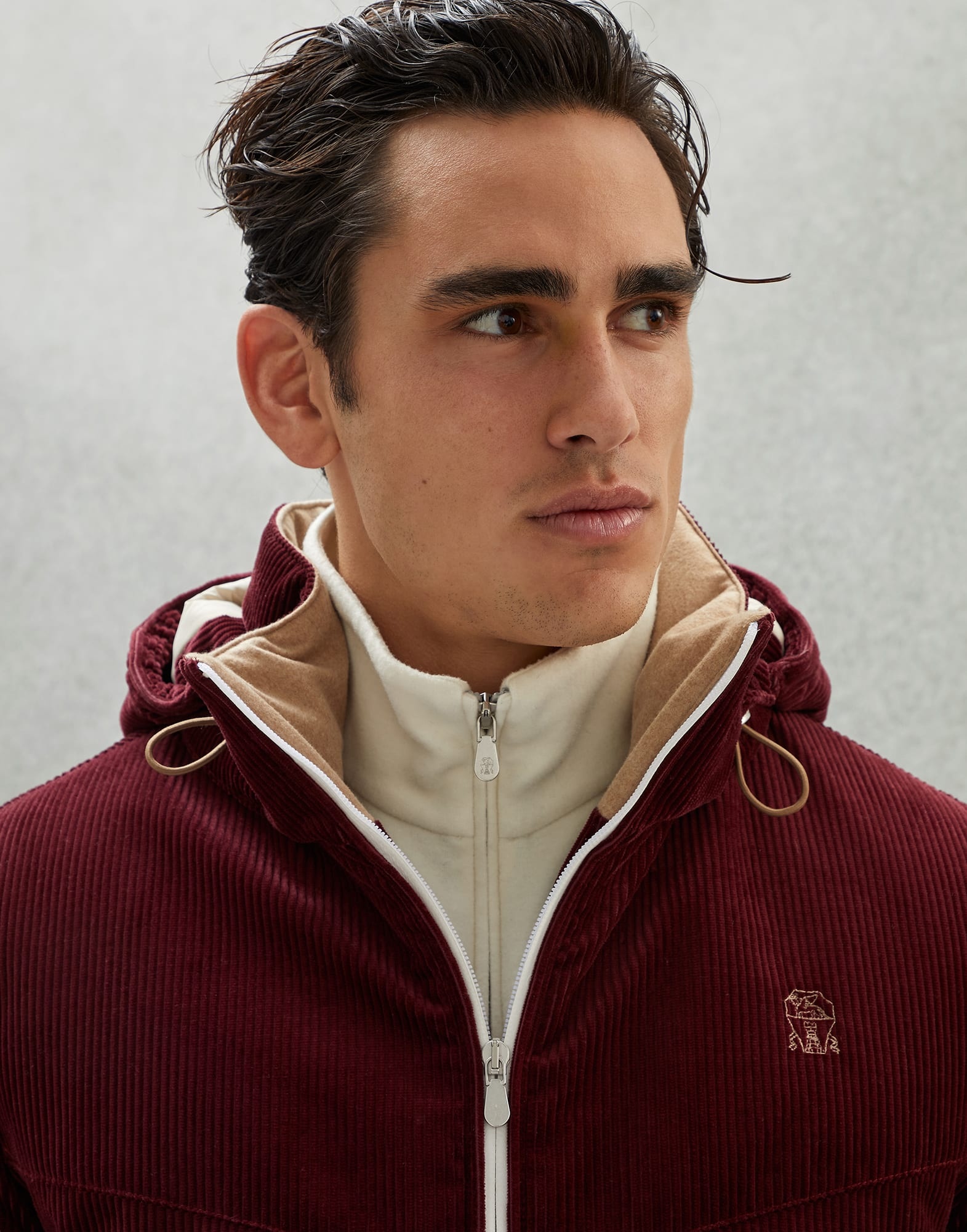 Bonded corduroy Mountain outerwear jacket with Thermore® padding and detachable hood - 3