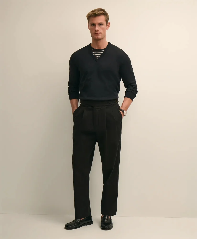 Cotton Herringbone Gurkha Pants - 1