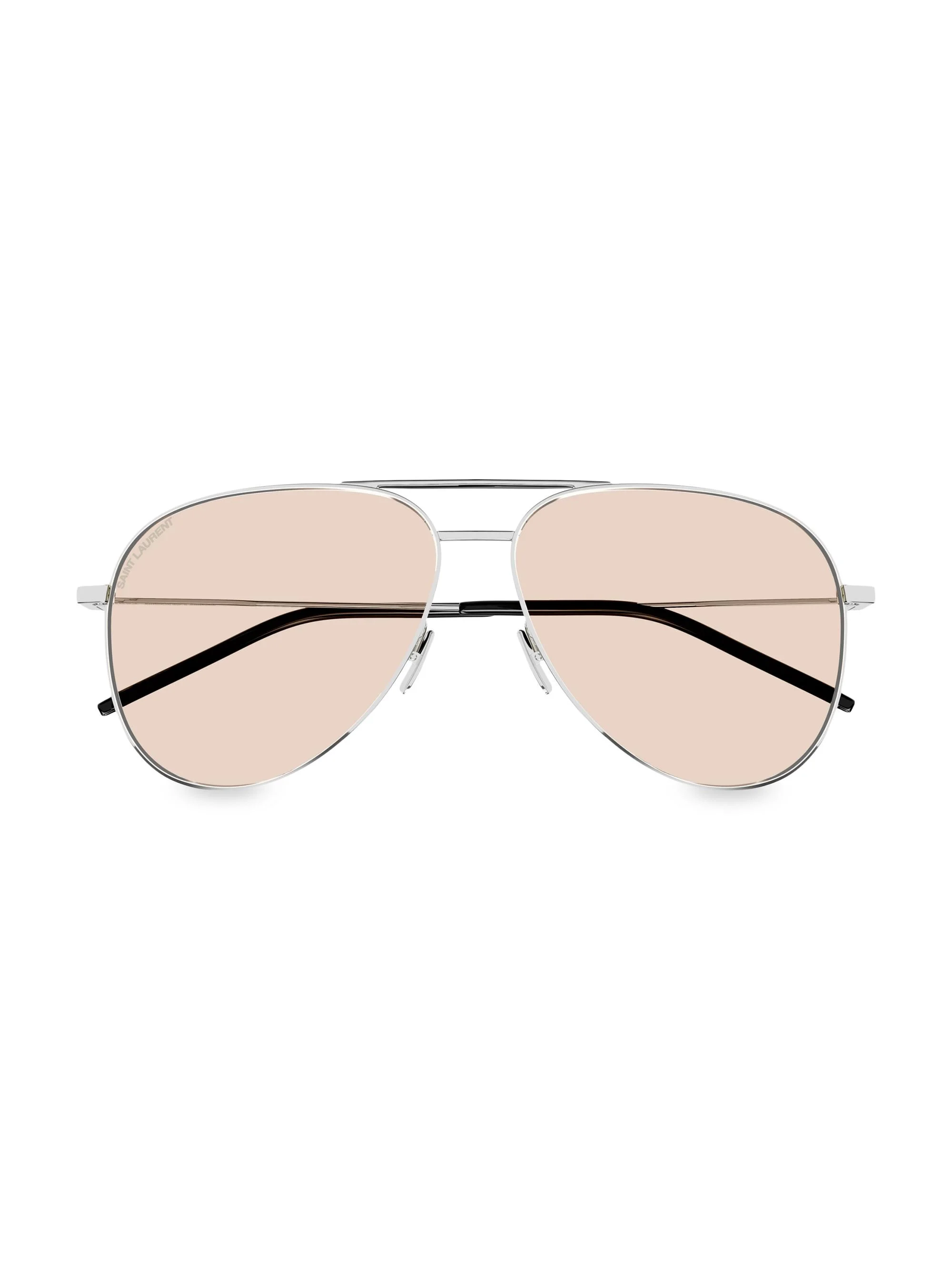 Men's Classic 11 59MM Pilot Metal Sunglasses - Silver Yellow - 1