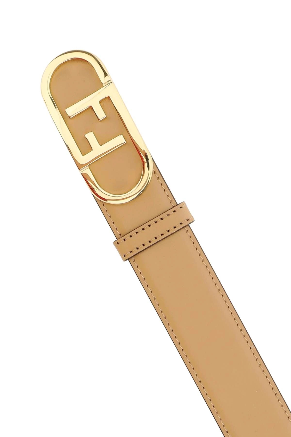 FENDI O'LOCK LEATHER BELT - 3