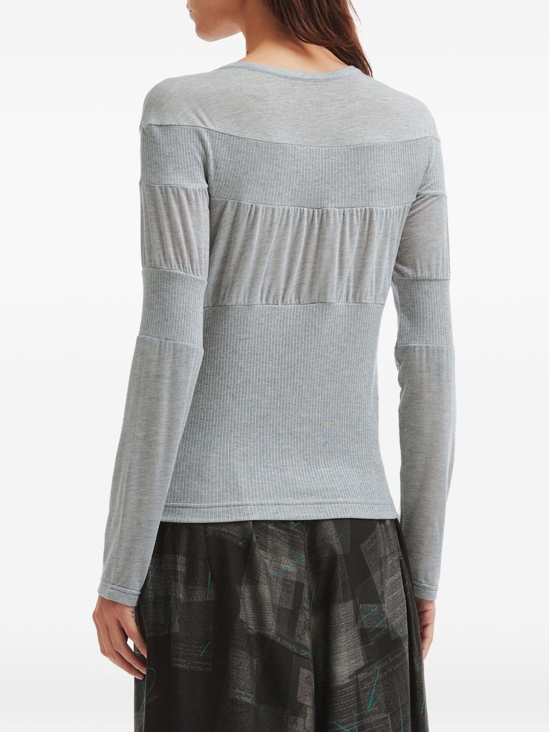 ribbed-knit panelled sweater 4